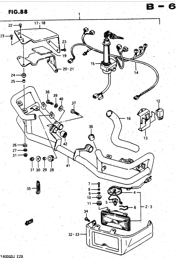 Cornering lamp set