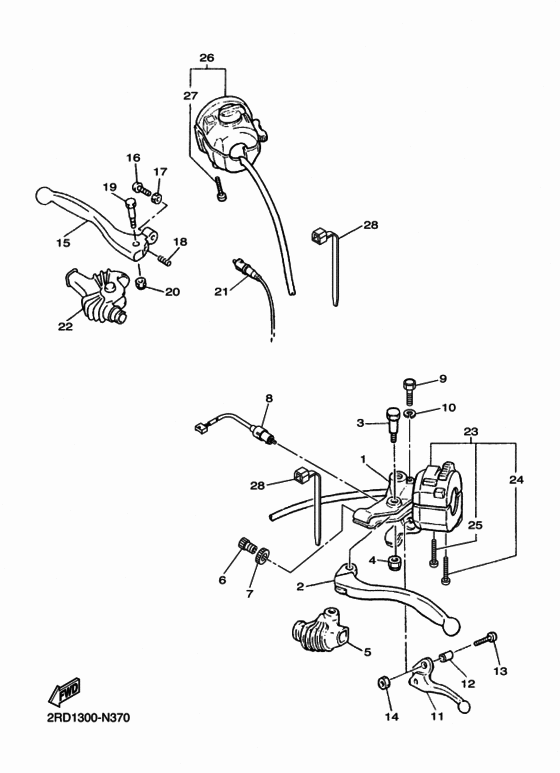 Handle switch & lever