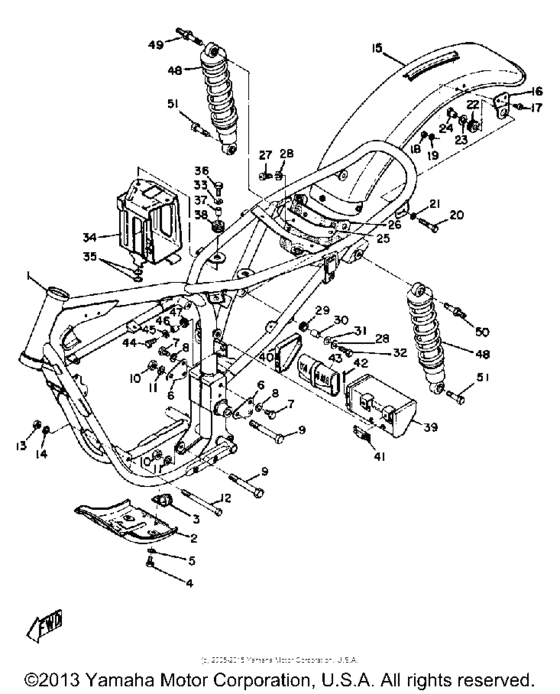 Frame & rear fender