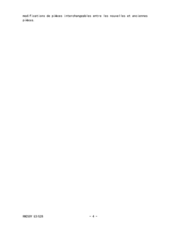 RM250 Catalog preface