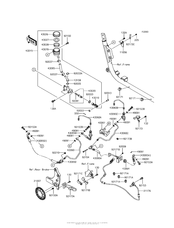 VN1700 Задний торм цилиндр