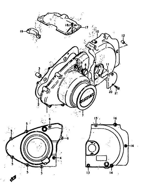 Crankcase lh cover