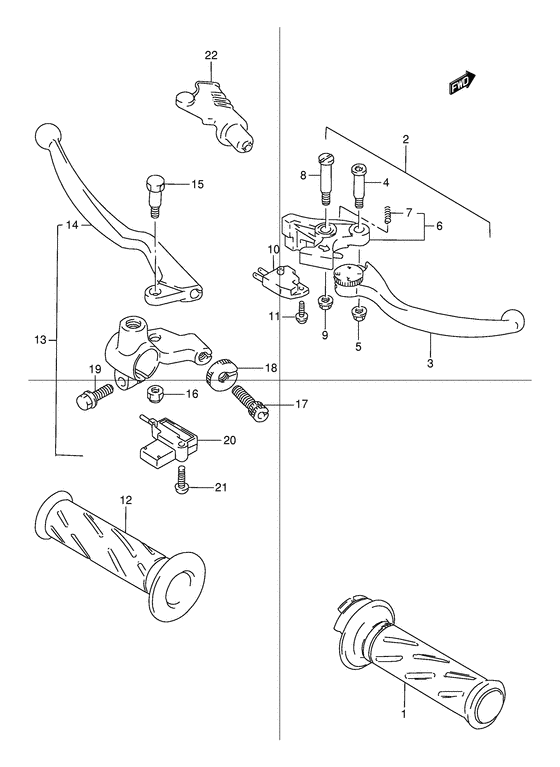 TU125 Рулевой рычаг