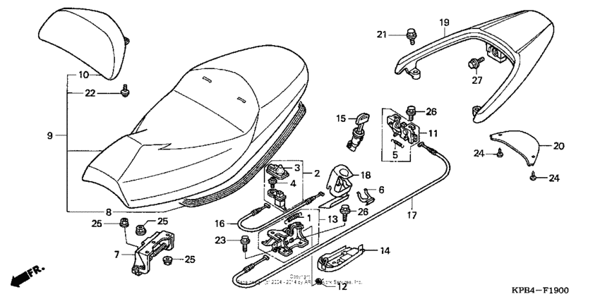 Seat + rear spoiler