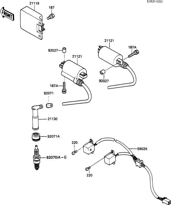 EX500 Система зажигания