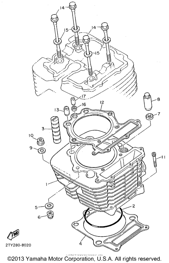 XT600EG Цилиндры