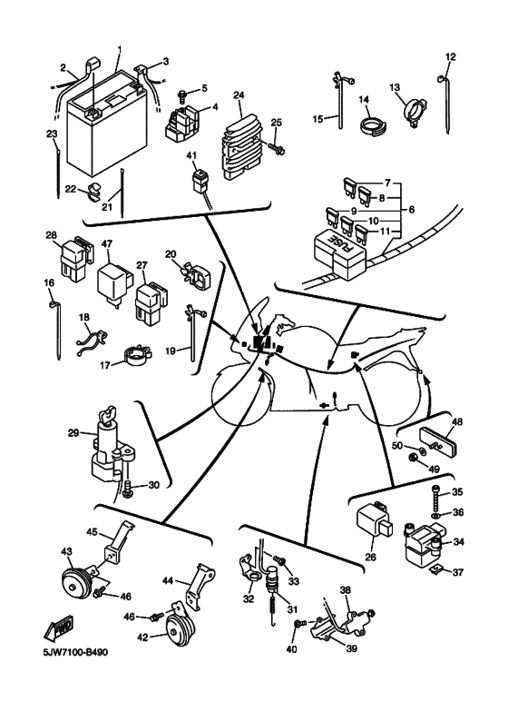 FJR1300 FJR13R Equipo electrico