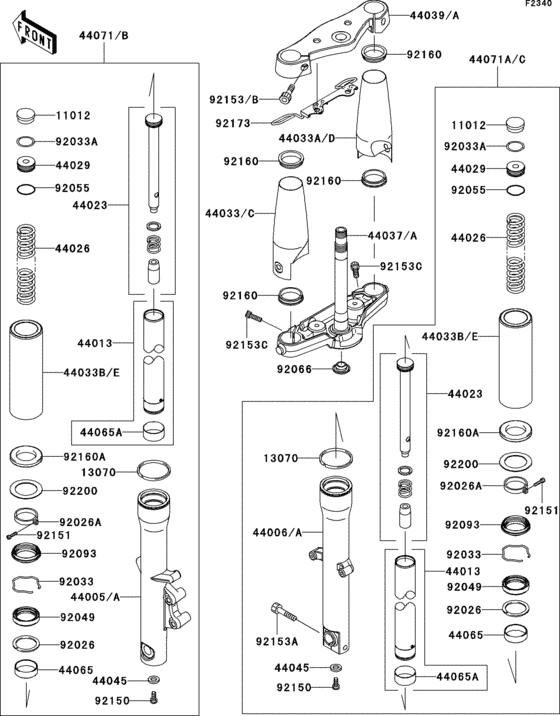 Front fork(1/2)