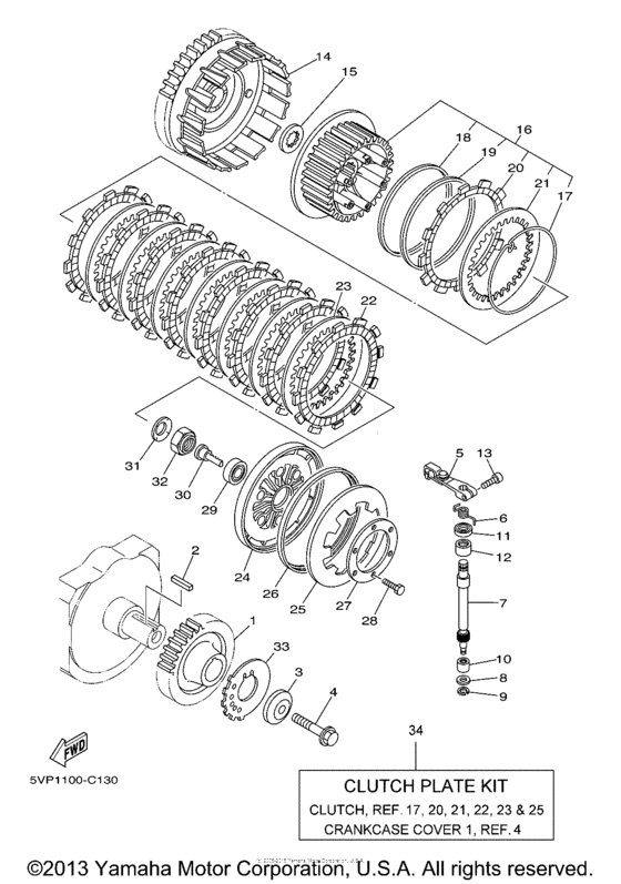 XV17AT Сцепление