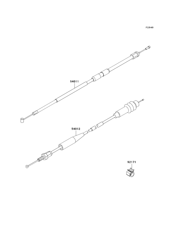 KX125 Тросы управления