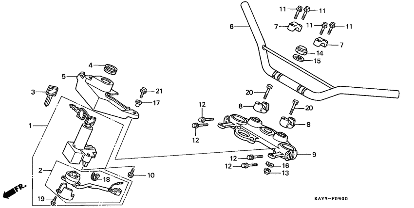 Handle pipe/top bridge