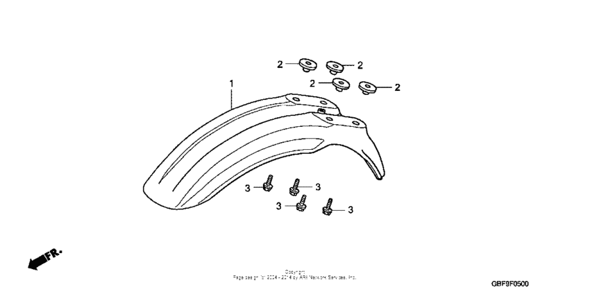 CR85RB Переднее крыло