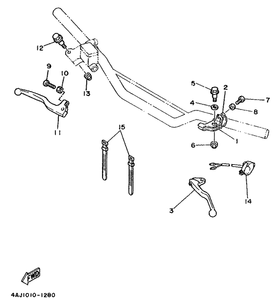 Handle switch. lever