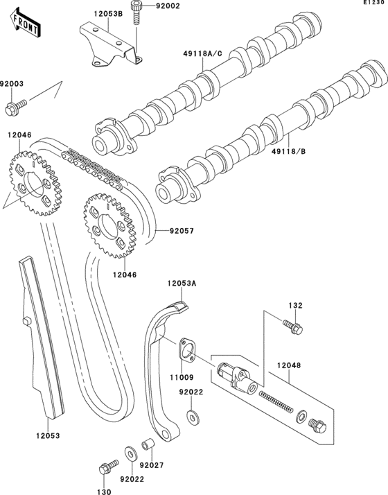 ZX1100 Распред вал