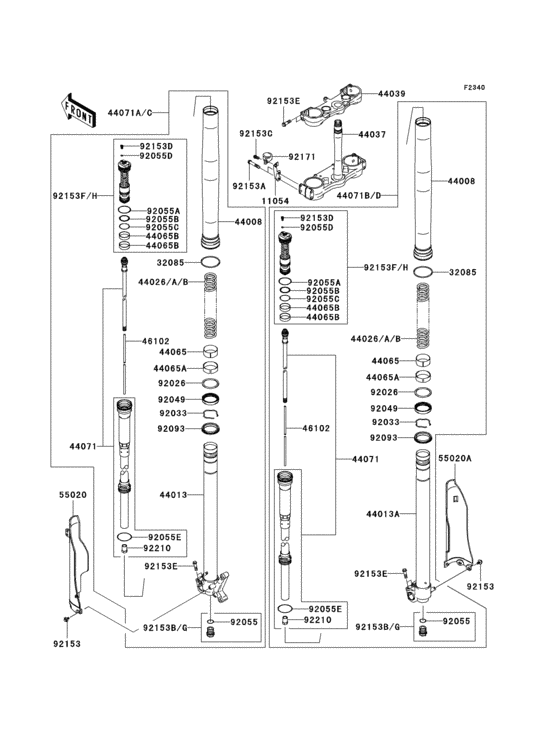 Front fork(1/2)