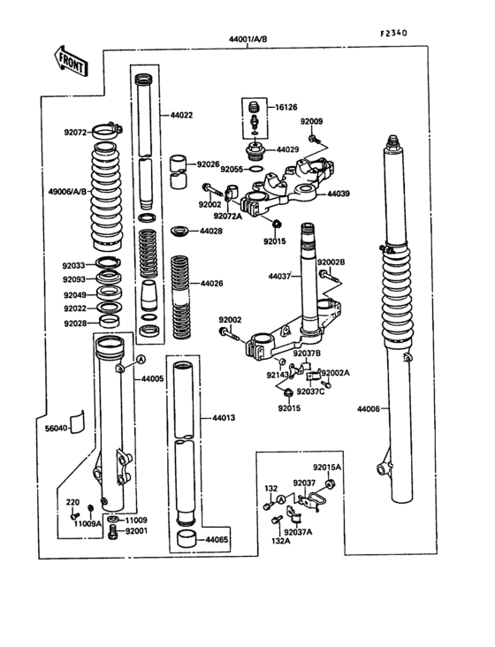 Front fork(1/2)