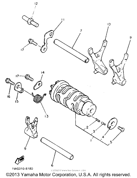 Shift cam - fork