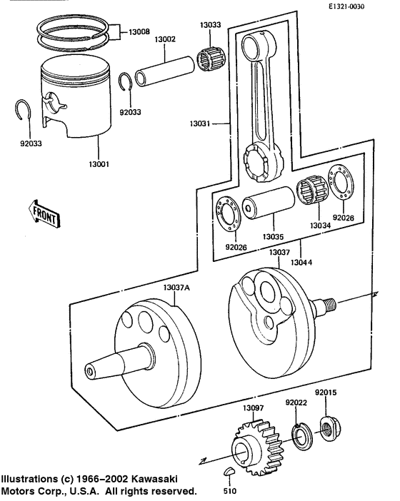 Crankshaft/piston