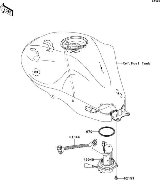 EX650 Топливный насос