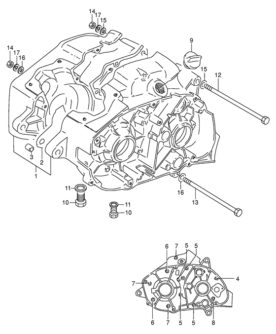 K125 Картер двигателя