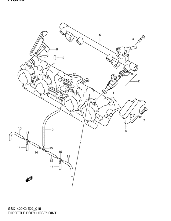 Throttle body hose/joint