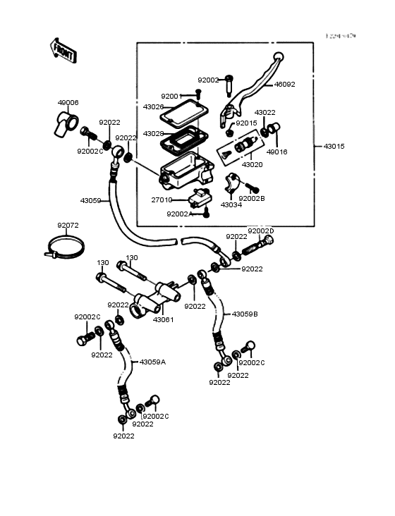 EX250 Главный тормозной цилиндр