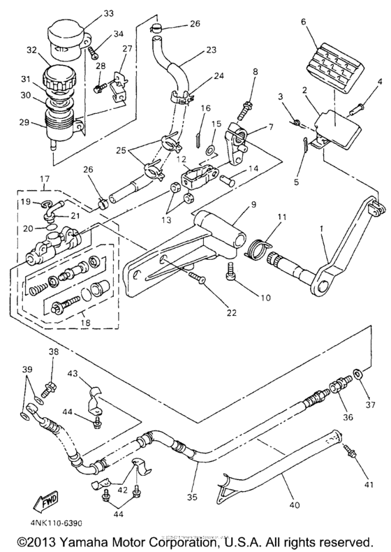 XVZ13AH Задний торм цилиндр