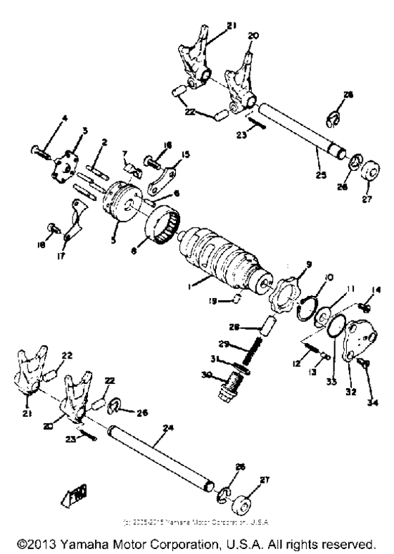 RD350A Копирный вал