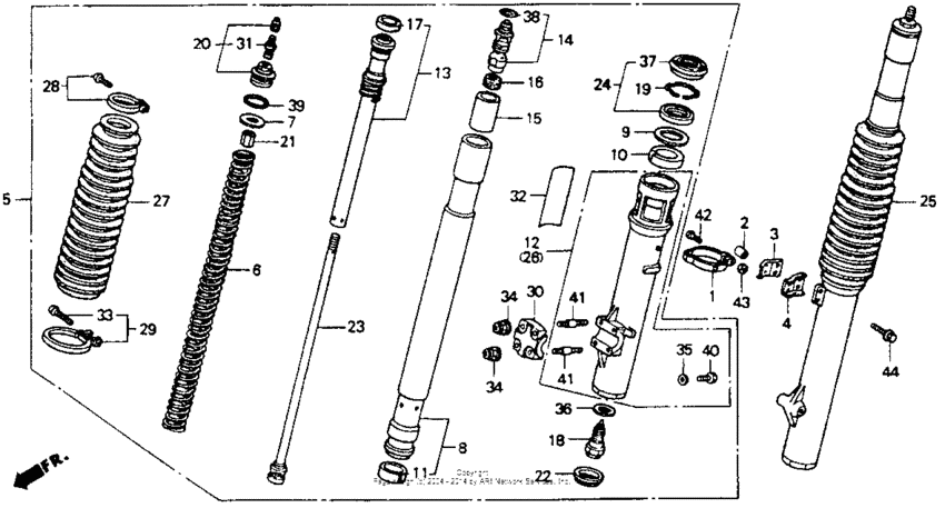 Front fork 91-92