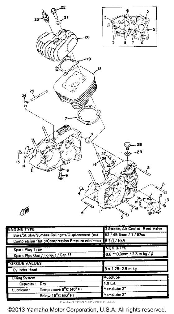 Crankcase-cylinder