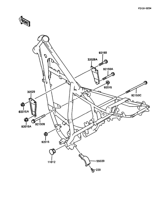 KMX200 Рама ,крепежные детали