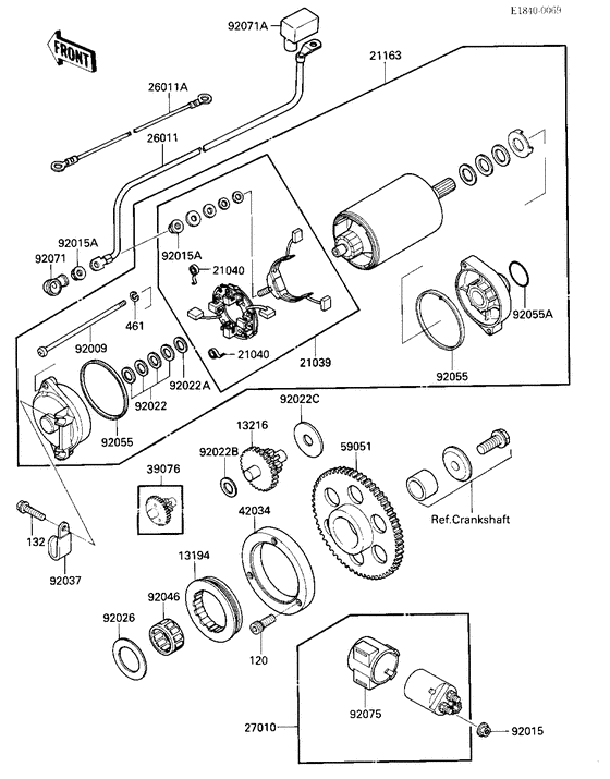 Starter motor/starter clutch