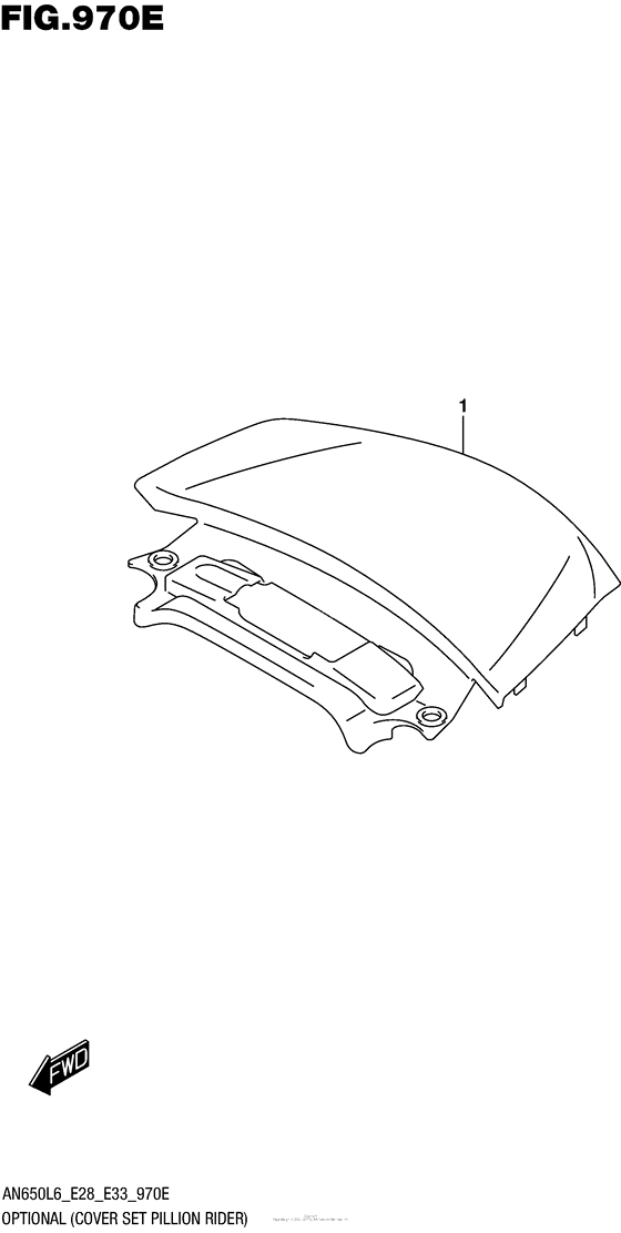 AN650 Optional (Cover Set Pillion Rider)