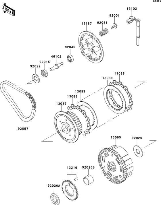 ER500 Сцепление