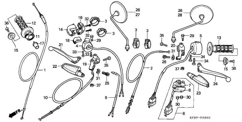 Handle lever/switch/ cable