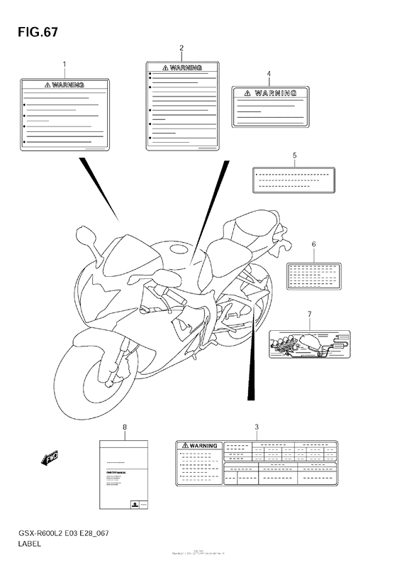 Label (Gsx-R600L2 E33)