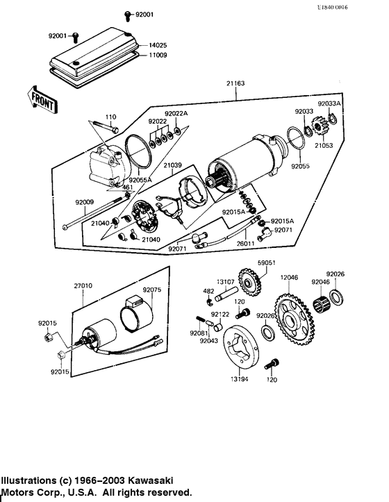 Starter motor/starter clutch