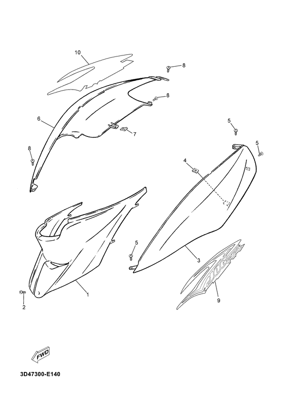 CS50Z Боковые обтекатели