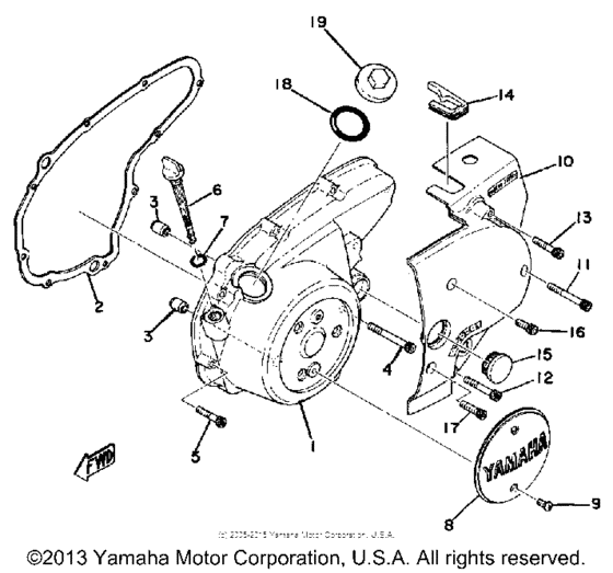 Crankcase cover left