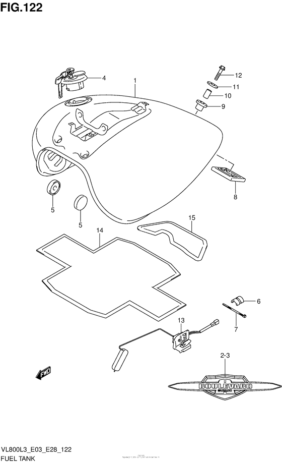 VL800 Fuel Tank (Vl800Cl3 E03)