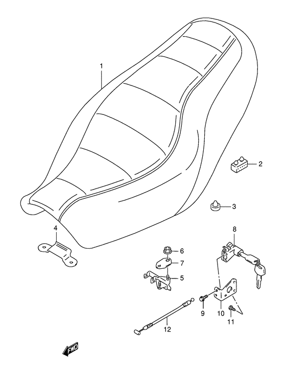 GSX1200 Пружина