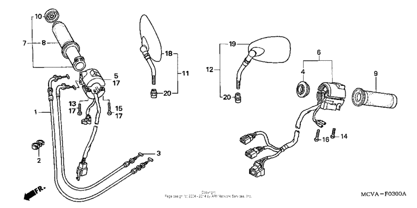 Handle switch + cable