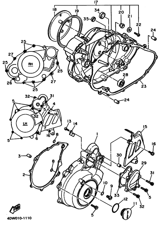 Crankcase cover ass`y  (v