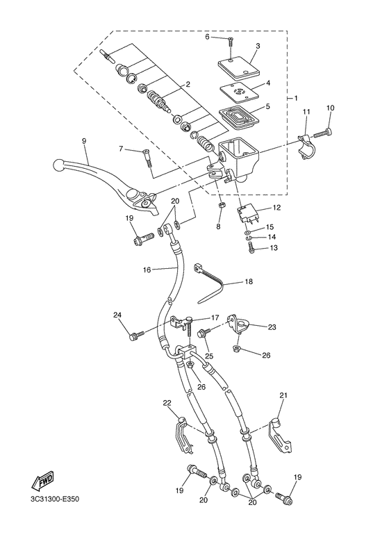 FZ1-S Главный тормозной цилиндр