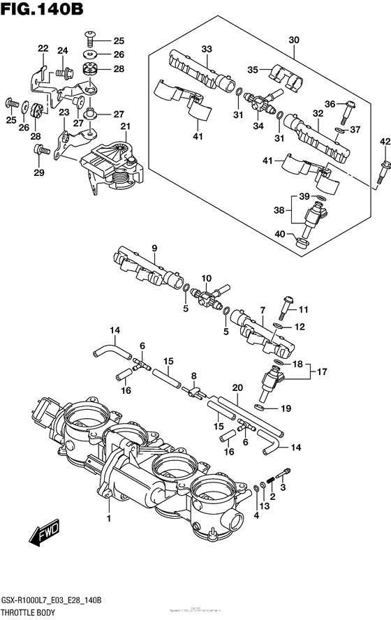 Throttle Body (Gsx-R1000L7 E28)