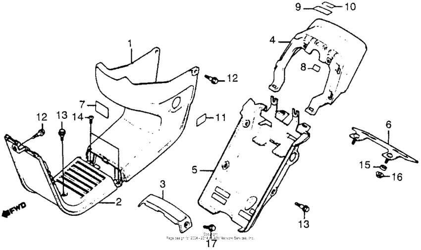Center cover + rear cover