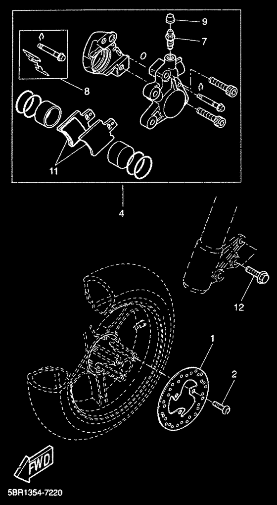 YQ50 Передний суппорт