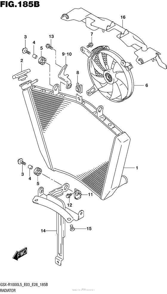Radiator (Gsx-R1000L5 E28)
