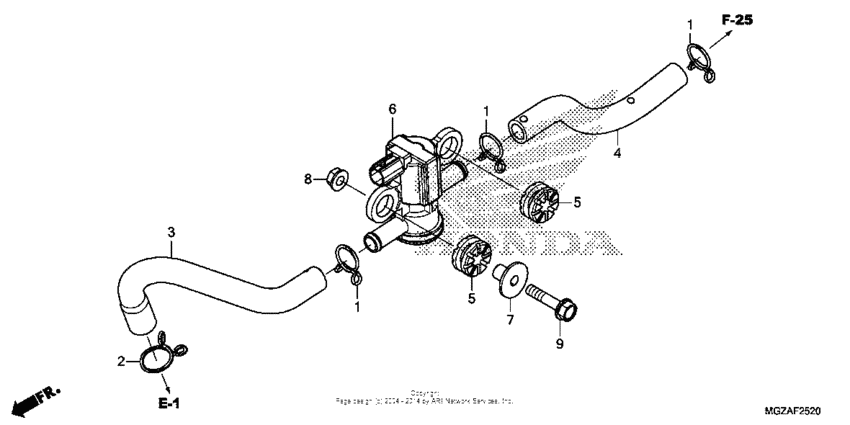 CB500F (ABS) Air injection solenoid valve