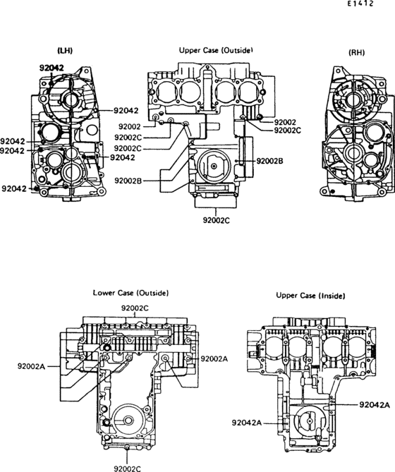 Z550 Болты крепления картера